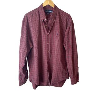 Polo by Ralph Lauren Marlowe 100% Cotton Size XL Plaid Button-Down Polo Heritage